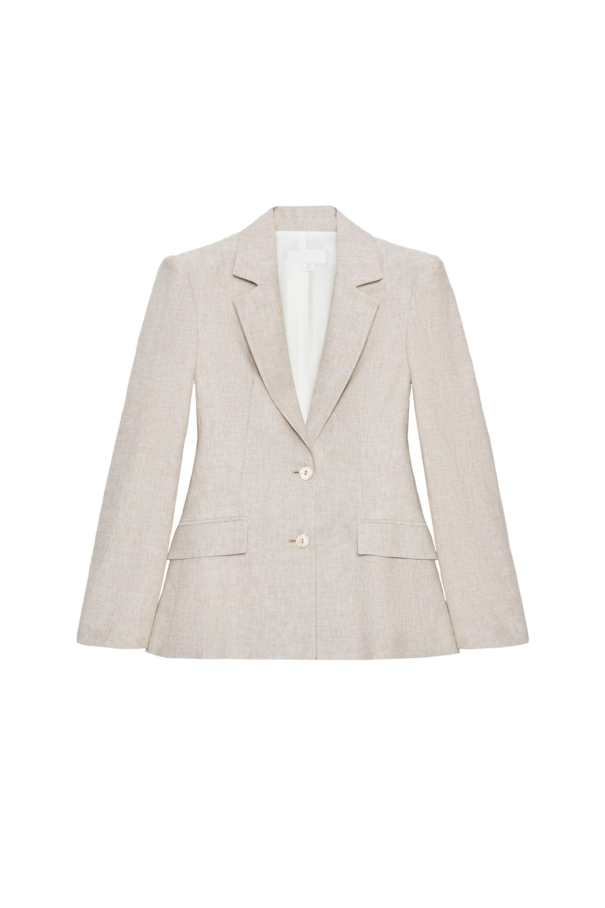 LINEN BLAZER WITH DARTS